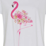 MARTA DU CHATEAU Marta Du Chateau dam t-shirt MdcMarie T-shirt Pink Flamingo