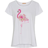 MARTA DU CHATEAU Marta Du Chateau dam t-shirt MdcMarie T-shirt Pink Flamingo