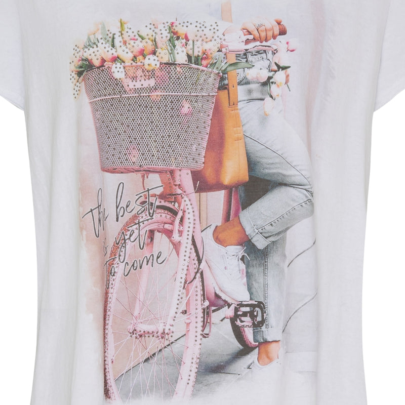 MARTA DU CHATEAU Marta Du Chateau dam t-shirt MdcMarie T-shirt Rosabike