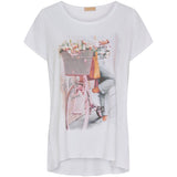 MARTA DU CHATEAU Marta Du Chateau dam t-shirt MdcMarie T-shirt Rosabike