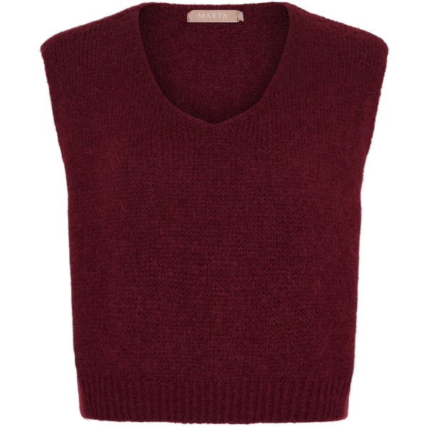 MARTA DU CHATEAU Marta Du Chateau dam väst MdcMarlene 5114 Vest Bordeaux