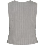 MARTA DU CHATEAU Marta Du Chateau dam väst MdcSolveig Vest LightGreyStripe3211