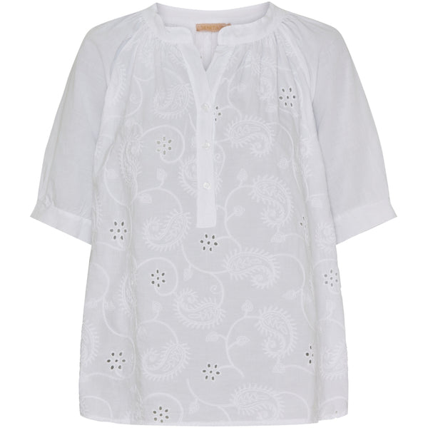 MARTA DU CHATEAU Marta Du Chateau dam blus MdcAlicia Blouse White