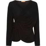 MARTA DU CHATEAU Marta Du Chateau dam blus MdcAndi Blouse Black