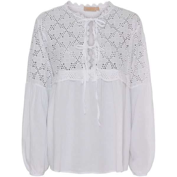 MARTA DU CHATEAU Marta Du Chateau dam blus MdcAurora Blouse White