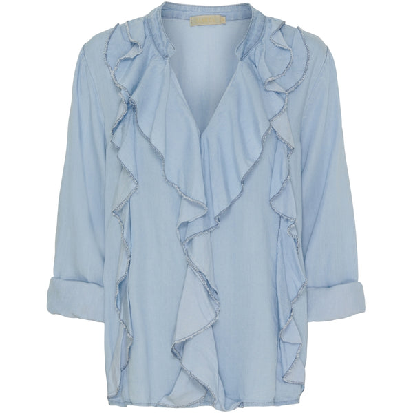 MARTA DU CHATEAU Marta Du Chateau dame bluse MdcFrancesca Blouse Light blue