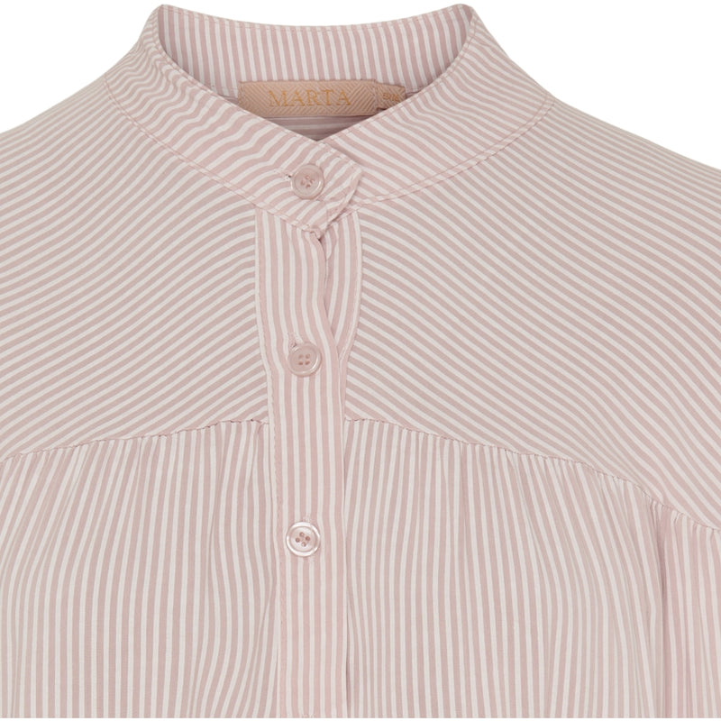 MARTA DU CHATEAU Marta Du Chateau dam blus MdcIlina Blouse Cipria Rose Stripe