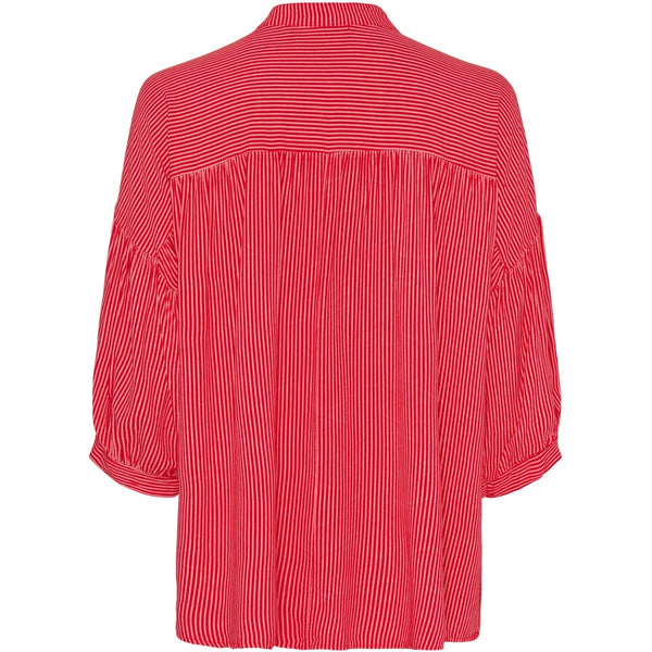 MARTA DU CHATEAU Marta Du Chateau dam blus MdcIlina Blouse Red Stripe