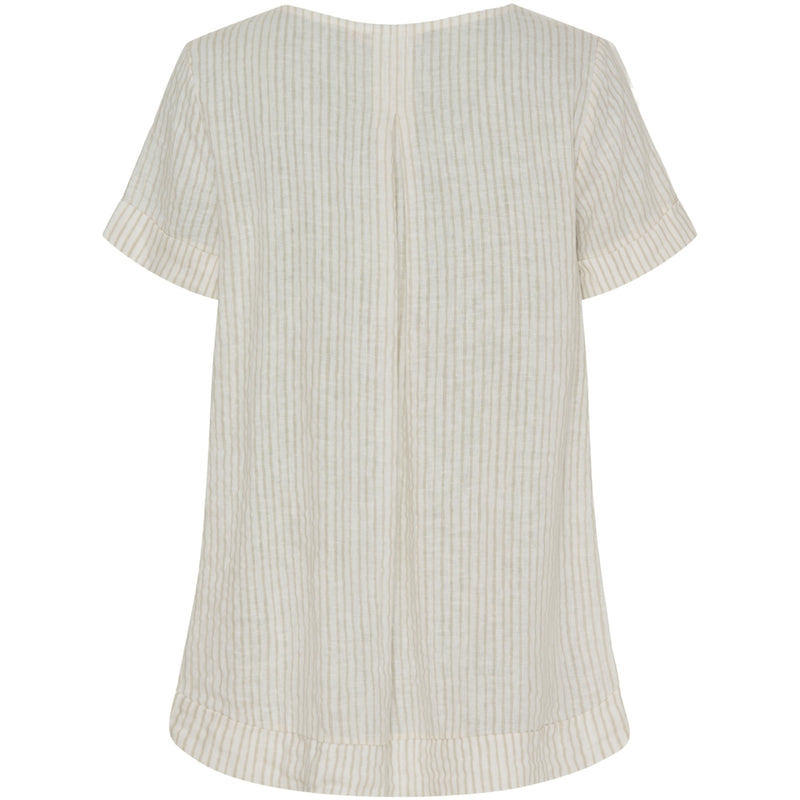 MARTA DU CHATEAU Marta Du Chateau dam blus MdcNatalie Blouse Panna Beige 1752 Stripe