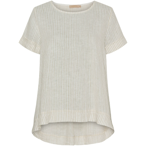 MARTA DU CHATEAU Marta Du Chateau dam blus MdcNatalie Blouse Panna Beige 1752 Stripe