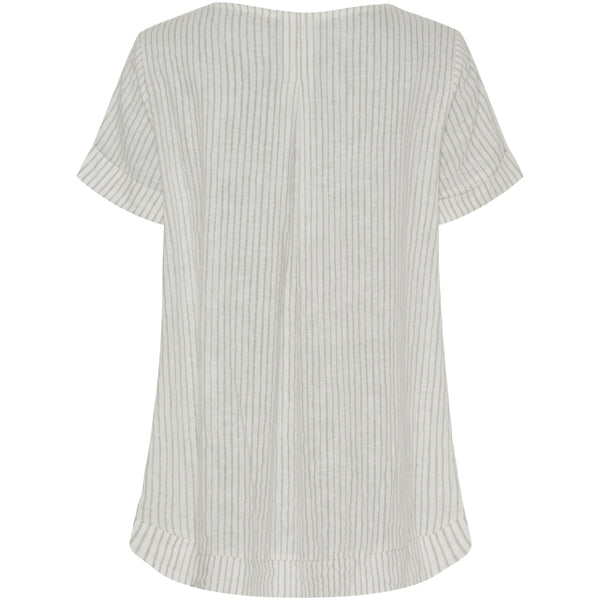 MARTA DU CHATEAU Marta Du Chateau dam blus MdcNatalie Blouse Panna Grey Stripe