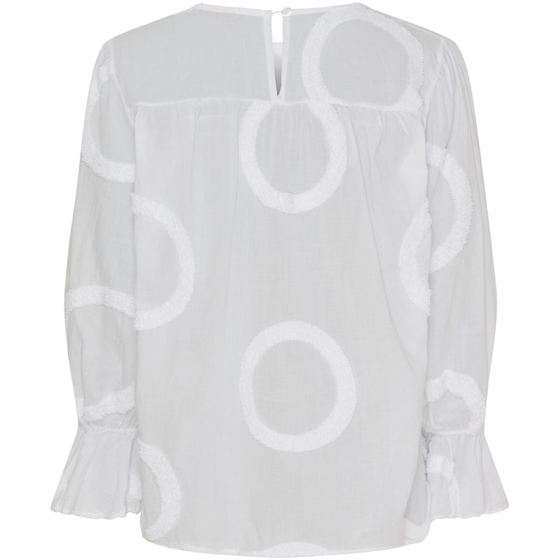 MARTA DU CHATEAU Marta Du Chateau dam blus MdcVinter Blouse White