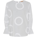 MARTA DU CHATEAU Marta Du Chateau dam blus MdcVinter Blouse White