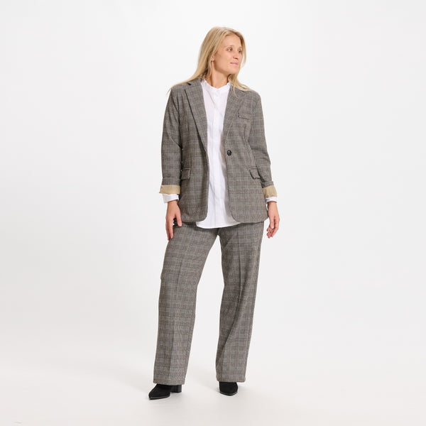 MARTA DU CHATEAU Marta du chateau dam byxor 99996 Restudsalg Grey Check