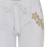 MARTA DU CHATEAU Marta Du Chateau dam byxor MdcTalia Pant White/Beige Flower