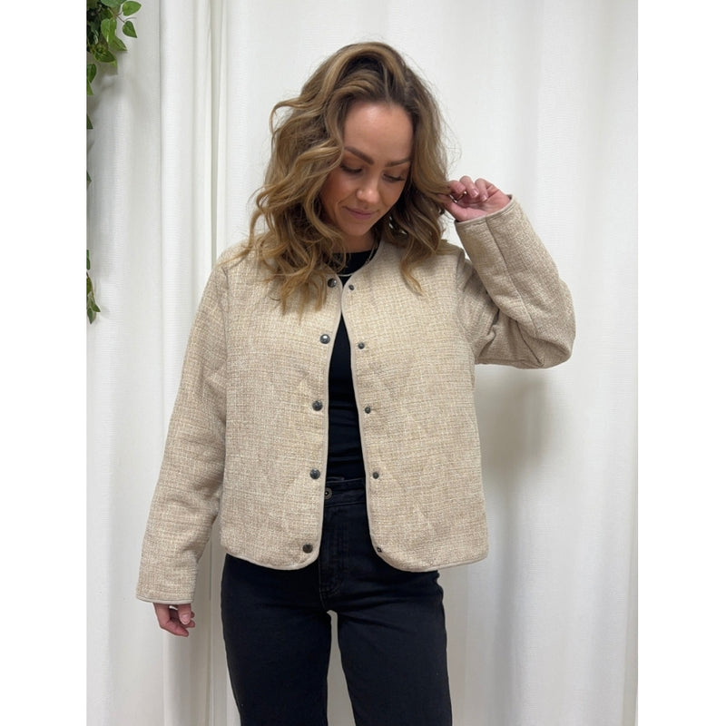 MARTA DU CHATEAU Marta Du Chateau dam jacka MdcRoseanne Jacket Beige