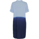 MARTA DU CHATEAU Marta Du Chateau dame kjole MdcJóna Dress Skyblue/DarkBlue