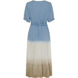 MARTA DU CHATEAU Marta Du Chateau dam klänning MdcNorma Dress Light Blue Beige