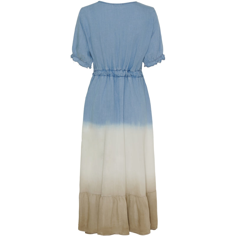 MARTA DU CHATEAU Marta Du Chateau dam klänning MdcNorma Dress Light Blue Beige