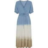 MARTA DU CHATEAU Marta Du Chateau dam klänning MdcNorma Dress Light Blue Beige