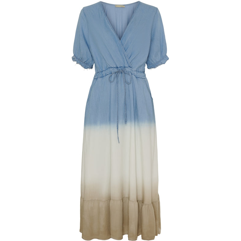 MARTA DU CHATEAU Marta Du Chateau dam klänning MdcNorma Dress Light Blue Beige