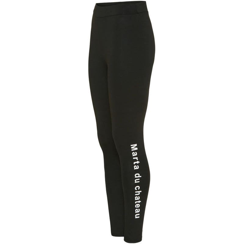 MARTA DU CHATEAU Marta Du Chateau dam leggins MDC-125 Leggins Black letter