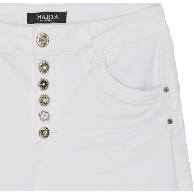 MARTA DU CHATEAU Marta Du Chateau dam shorts MdcSierra Shorts White