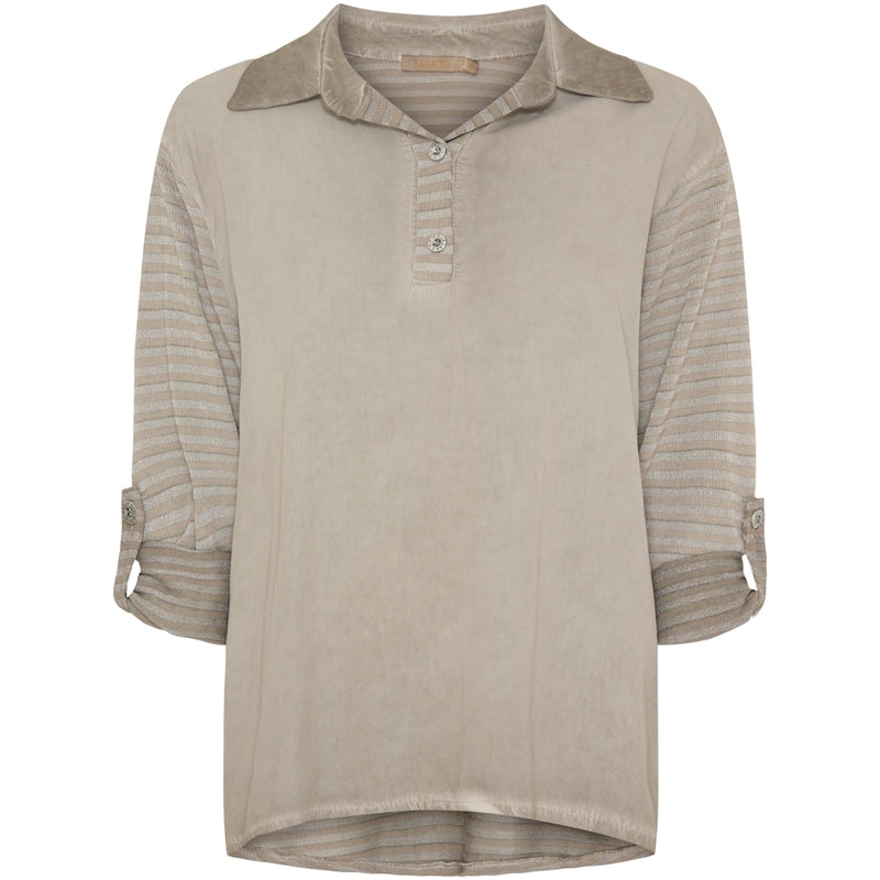 MARTA DU CHATEAU Marta Du Chateau dam skjorta Barbra Shirt Fango