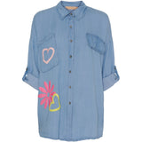 MARTA DU CHATEAU Marta Du Chateau dam skjorta MdcGiovanna Shirt Light blue