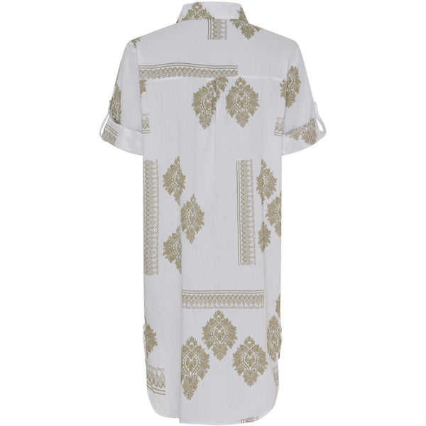 MARTA DU CHATEAU Marta Du Chateau dam skjorta MdcJutta Shirt White/Camello