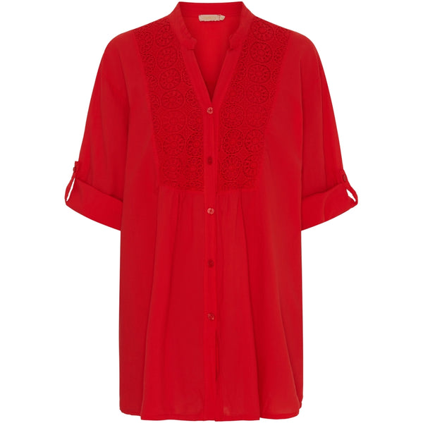 MARTA DU CHATEAU Marta Du Chateau dam skjorta MdcMargherita Shirt Poppy Red 596