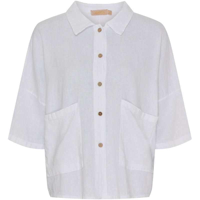 MARTA DU CHATEAU Marta Du Chateau dam skjorta MdcMinna Shirt White