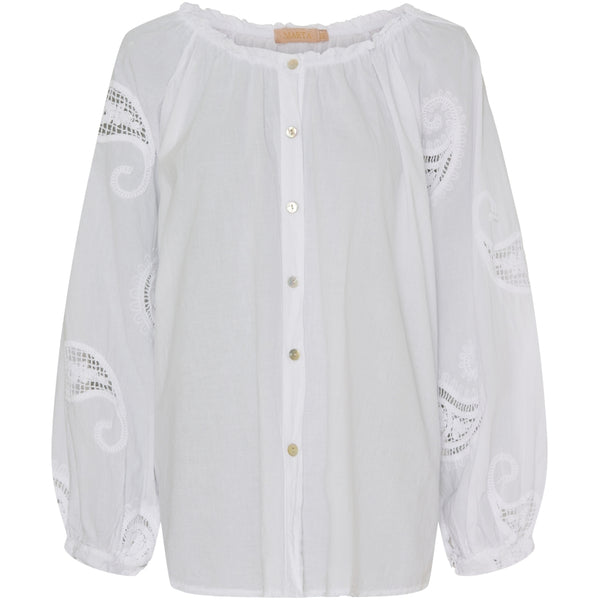 MARTA DU CHATEAU Marta Du Chateau dam skjorta MdcPatty Shirt White