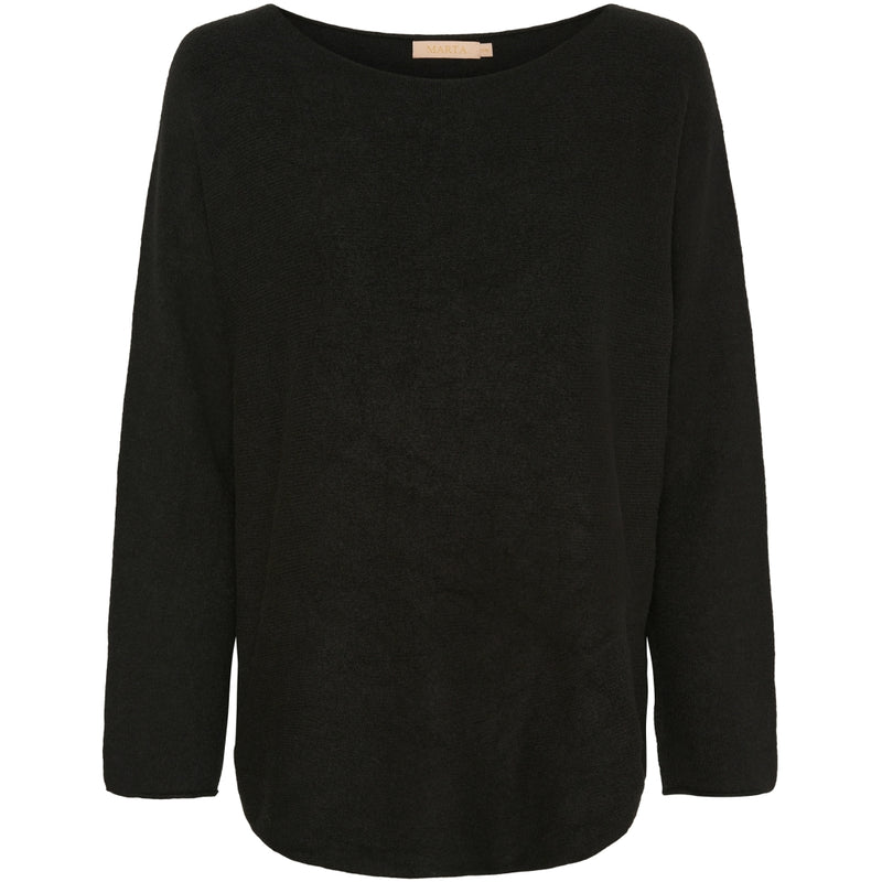 MARTA DU CHATEAU Marta Du Chateau dam stickad Dagmar Knit AWBlack