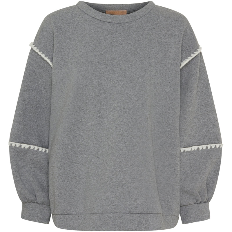 MARTA DU CHATEAU Marta Du Chateau dam sweatshirt MdcKelly Sweatshirt Lightgrey