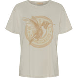 MARTA DU CHATEAU Marta Du Chateau dam t-shirt MdcInge T-shirt Beige/Beige Hummingbird