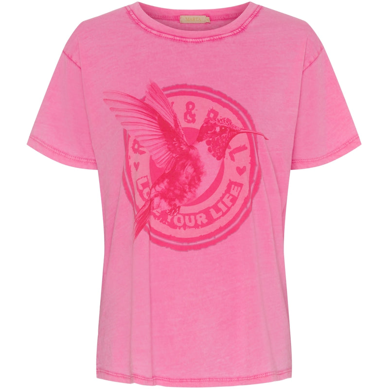 MARTA DU CHATEAU Marta Du Chateau dam t-shirt MdcInge T-shirt Pink/Pink Hummingbird