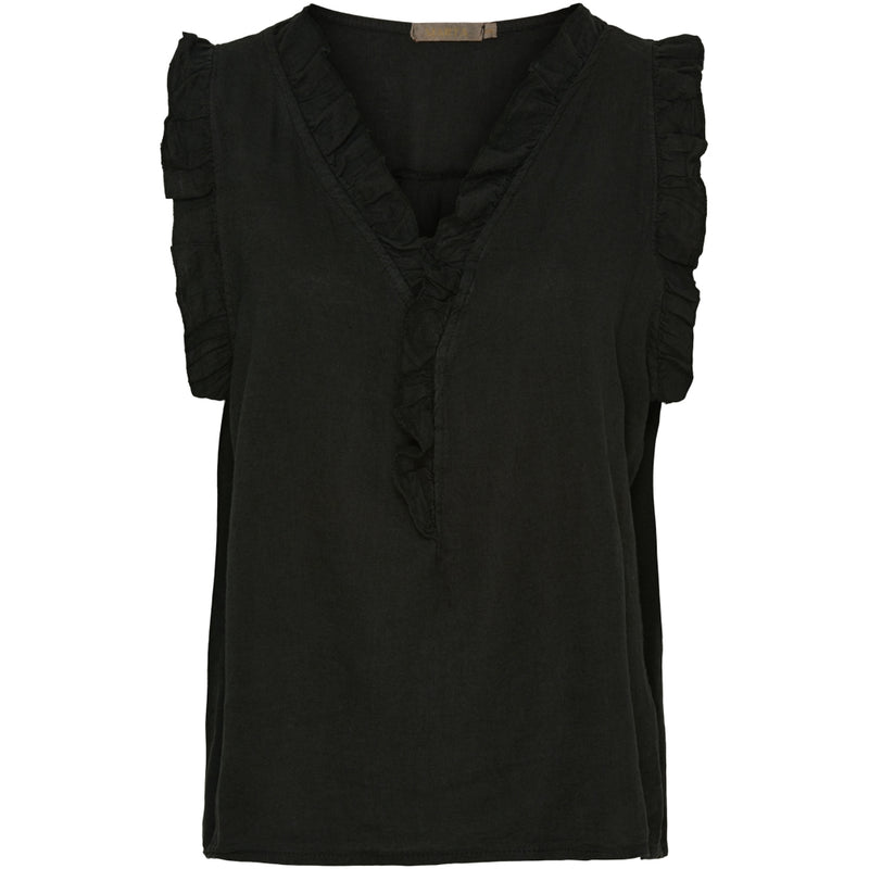 MARTA DU CHATEAU Marta Du Chateau dam top MdcElke Top Black