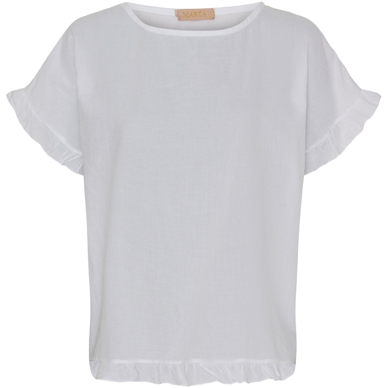 MARTA DU CHATEAU Marta Du Chateau dam top MdcKasimira Top White