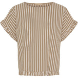 MARTA DU CHATEAU Marta Du Chateau dame top MdcKasimira Top Camello4741Stripe