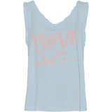 MARTA DU CHATEAU Marta Du Chateau dam top MdcMartina Top Celeste 401/Rosa Print