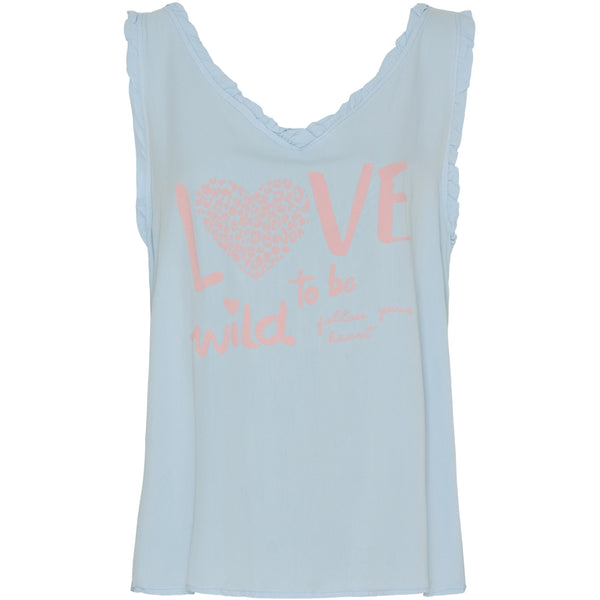MARTA DU CHATEAU Marta Du Chateau dam top MdcMartina Top Celeste 401/Rosa Print