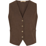 MARTA DU CHATEAU Marta Du Chateau dam väst MdcKatarine Vest Cold brown