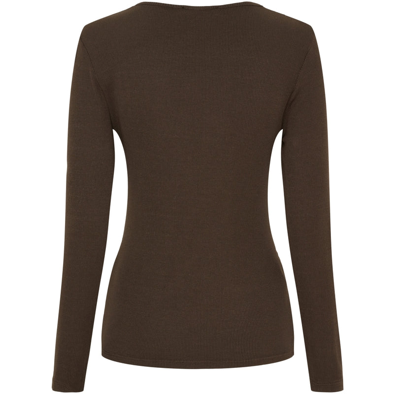 MARTA DU CHATEAU Marta Du Chateau långärmad t-shirt MdcIngrid 4906 LS Tee Solid Moro