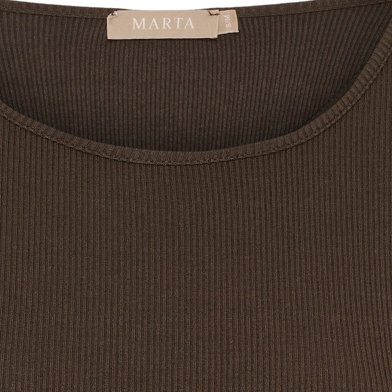 MARTA DU CHATEAU Marta Du Chateau långärmad t-shirt MdcIngrid 4906 LS Tee Solid Moro