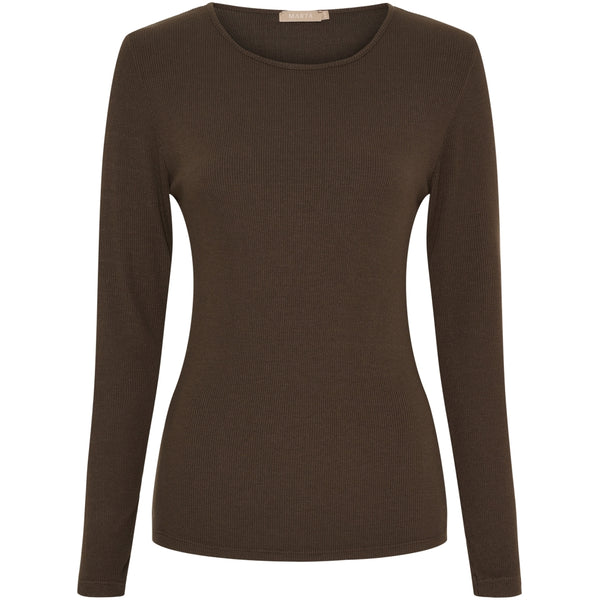 MARTA DU CHATEAU Marta Du Chateau långärmad t-shirt MdcIngrid 4906 LS Tee Solid Moro