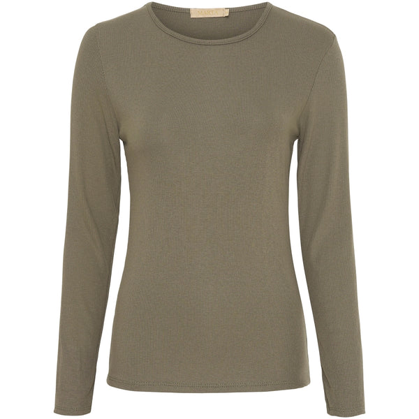 MARTA DU CHATEAU Marta Du Chateau långärmad t-shirt MdcIngrid 4906 LS Tee Solid Military