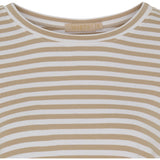 MARTA DU CHATEAU Marta du chateau dam t-shirt 85356 T-shirt White/Beige Stripe