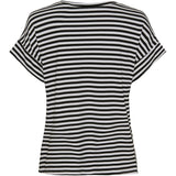 MARTA DU CHATEAU Marta du chateau dam t-shirt 85356 T-shirt White/Black Stripe