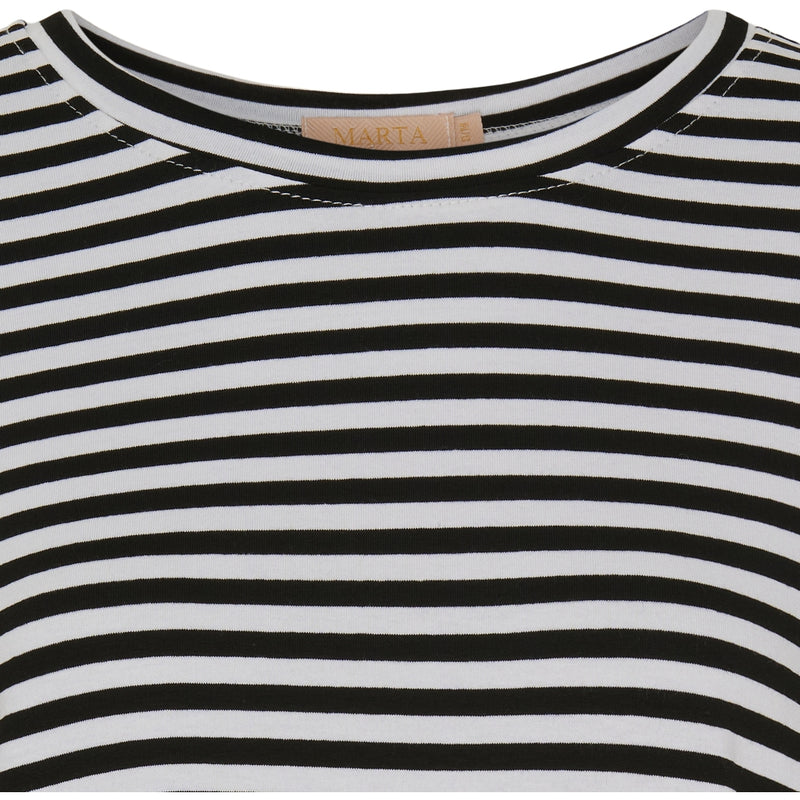 MARTA DU CHATEAU Marta du chateau dam t-shirt 85356 T-shirt White/Black Stripe